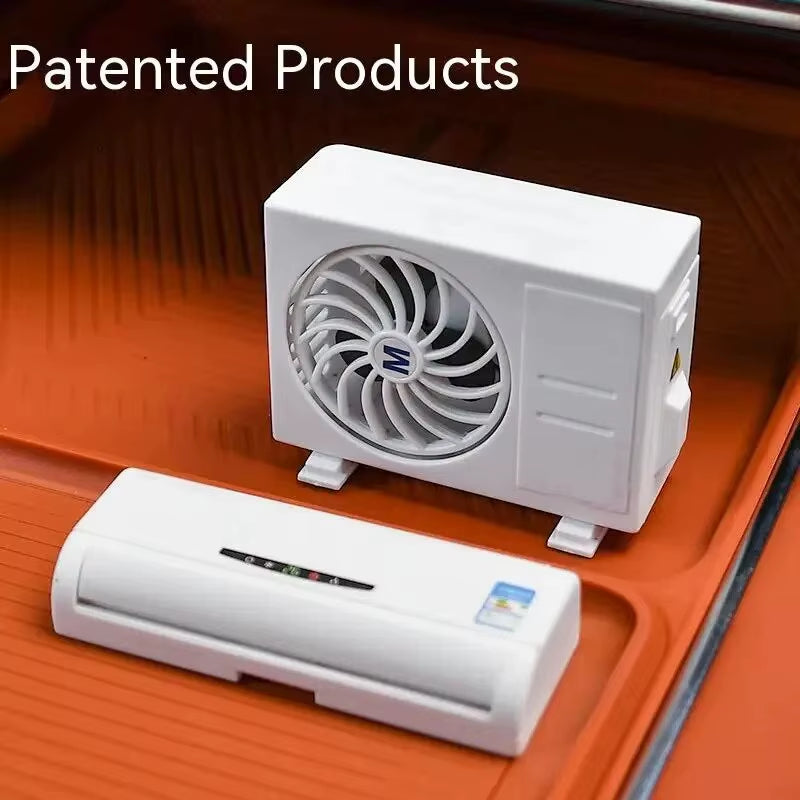 1Set Solar Car Air Freshener - Air Conditioning Model Car Ornament Car Air Vent Perfume Diffuser Clip Long-Lasting Deodorizer Ai